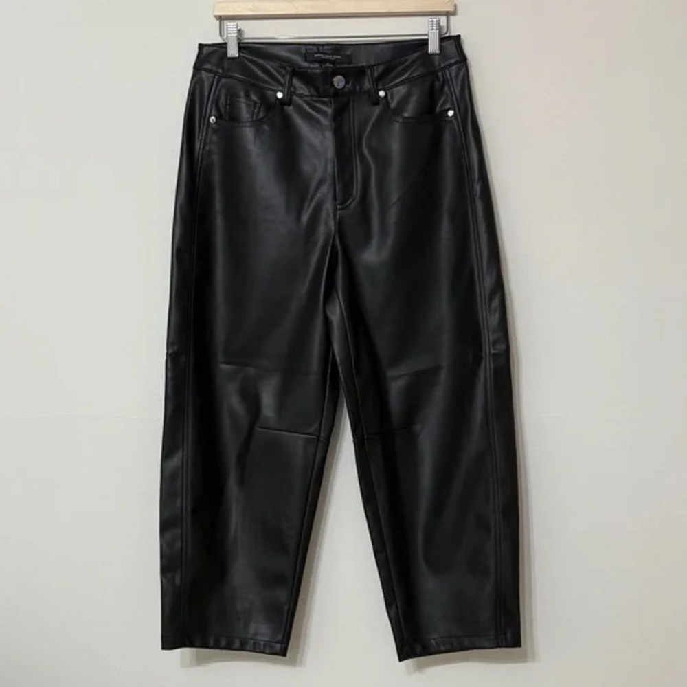Marc New York Black faux Leather pants